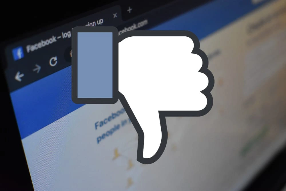 Facebook thumbs down
